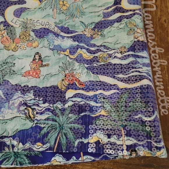 $365 Revolve Sequin Mini Skirt, Size 6 - Picture 8 of 14